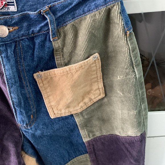 Rainbow Colorful Patchwork jeans vintage sz 6 euc - Picture 6 of 12